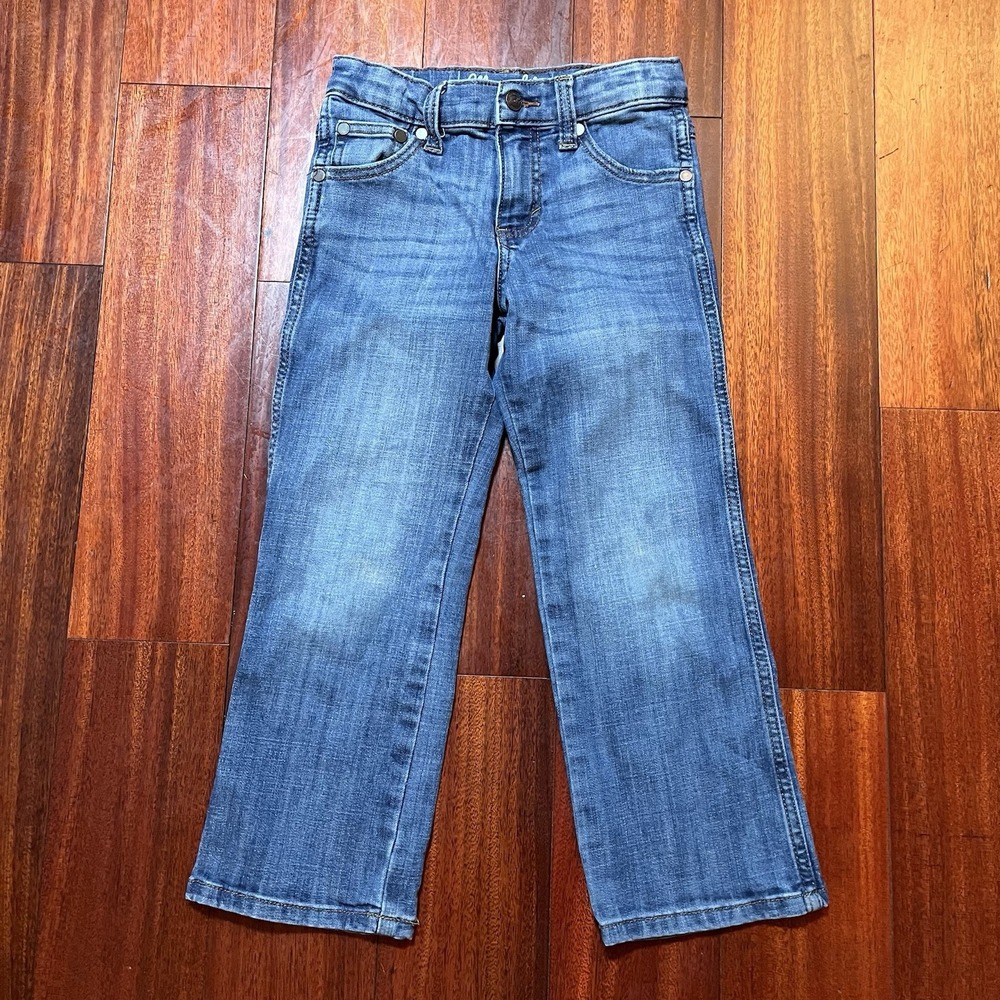 Wrangler Jeans Boys Youth 6 Regular (22x20) Blue Retro Relaxed Bootcut Cowboy